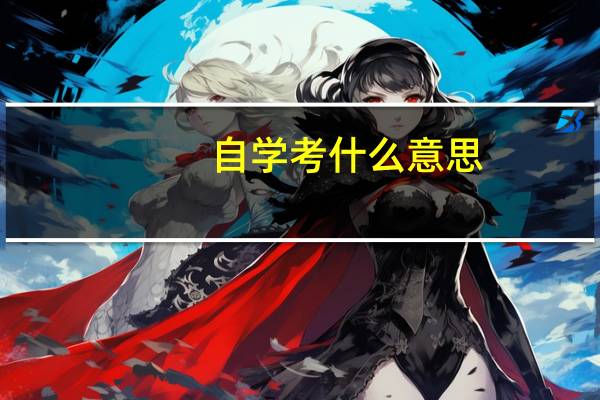 自学考什么意思