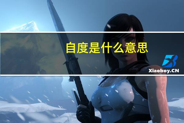 自度是什么意思