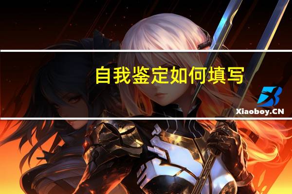 自我鉴定如何填写