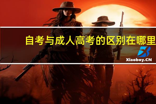 自考与成人高考的区别在哪里