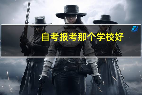 自考报考那个学校好