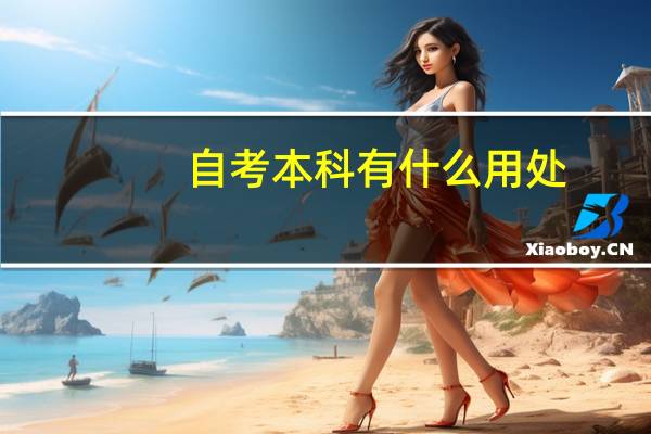 自考本科有什么用处