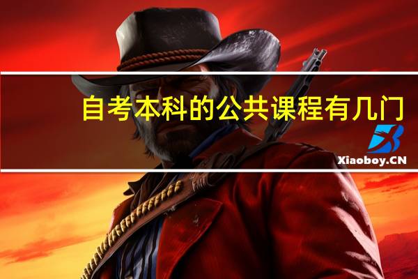 自考本科的公共课程有几门
