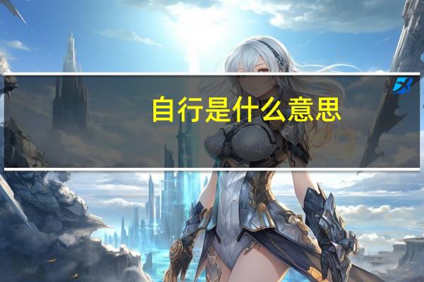 自行是什么意思