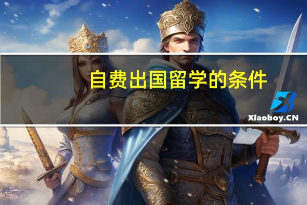 自费出国留学的条件