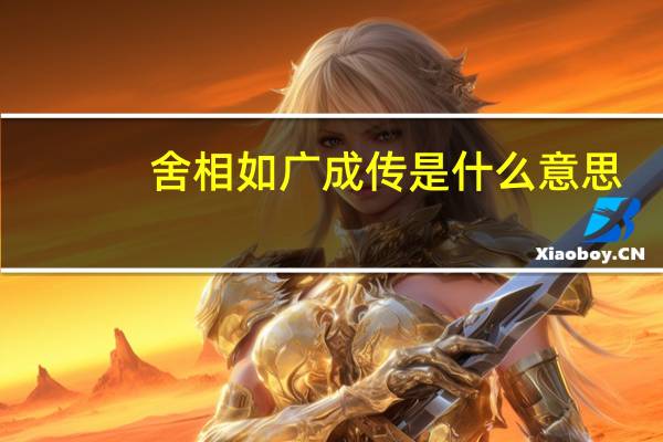 舍相如广成传是什么意思