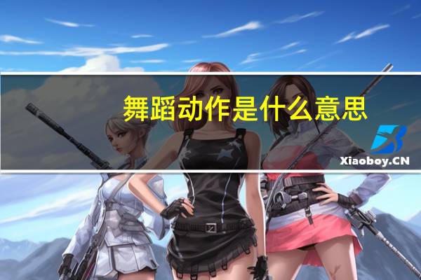 舞蹈动作是什么意思