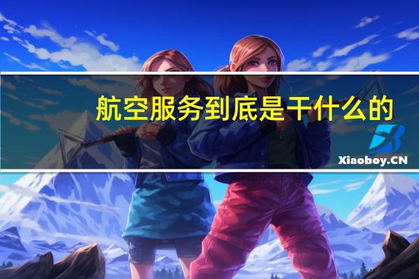 航空服务到底是干什么的