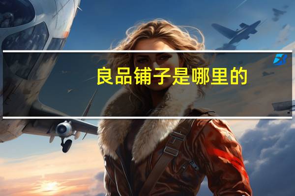 良品铺子是哪里的