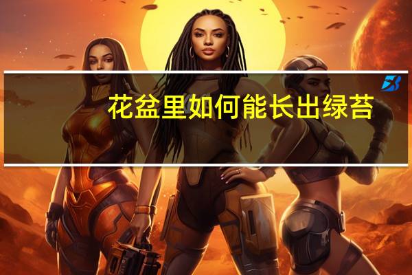 花盆里如何能长出绿苔