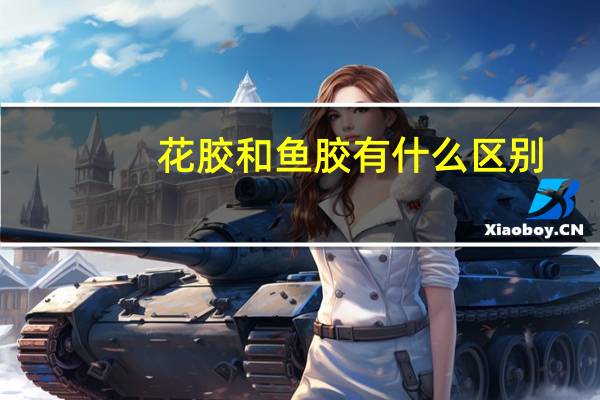 花胶和鱼胶有什么区别