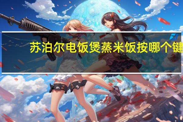 苏泊尔电饭煲蒸米饭按哪个键