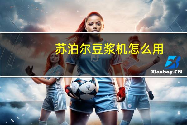 苏泊尔豆浆机怎么用