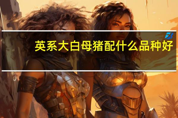 英系大白母猪配什么品种好