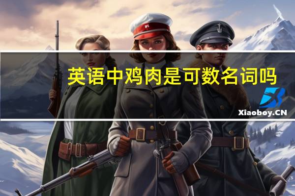 英语中鸡肉是可数名词吗