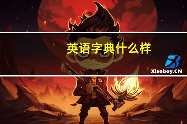 英语字典什么样
