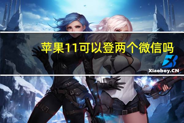 苹果11可以登两个微信吗