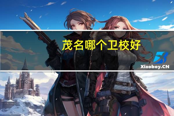 茂名哪个卫校好