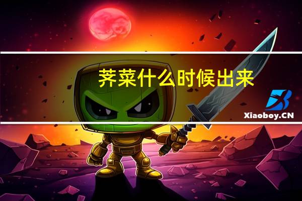 荠菜什么时候出来