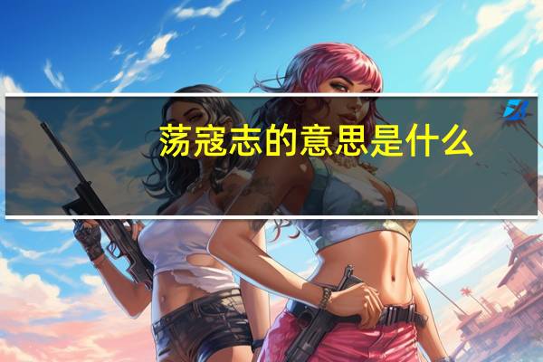 荡寇志的意思是什么