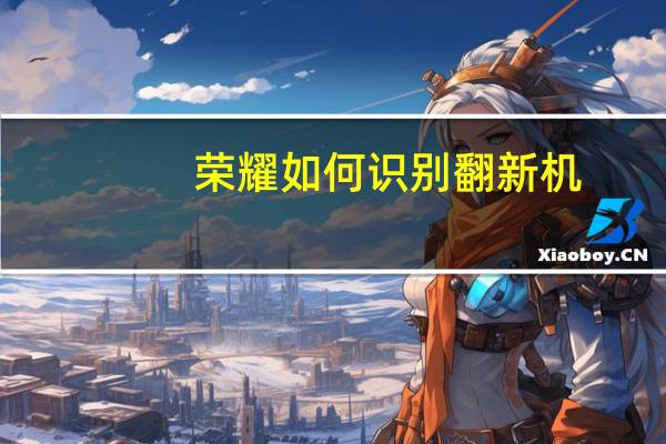 荣耀如何识别翻新机