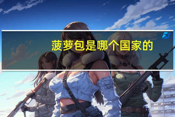 菠萝包是哪个国家的