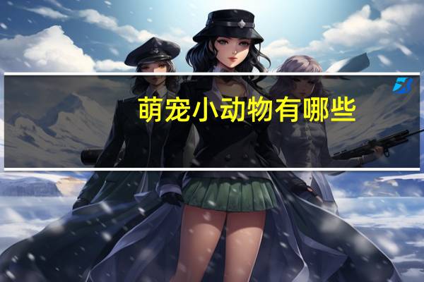 萌宠小动物有哪些