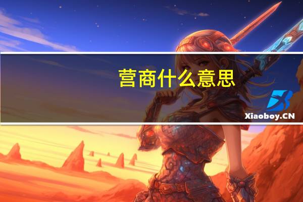 营商什么意思