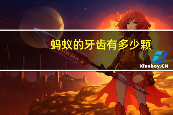 蚂蚁的牙齿有多少颗
