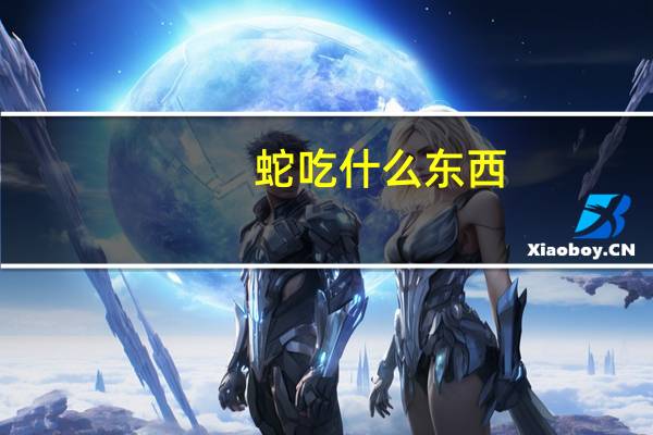 蛇吃什么东西