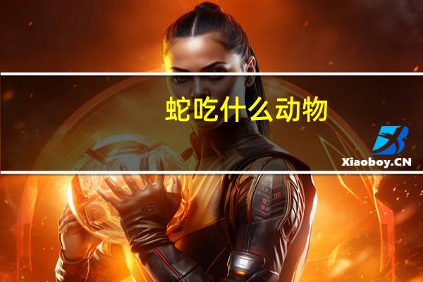 蛇吃什么动物