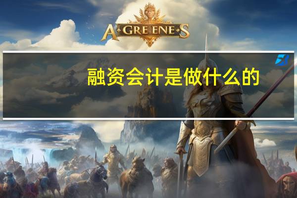 融资会计是做什么的