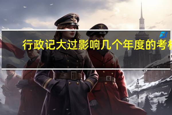 行政记大过影响几个年度的考核