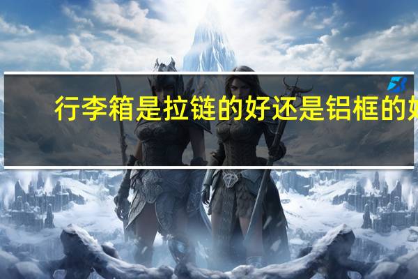 行李箱是拉链的好还是铝框的好