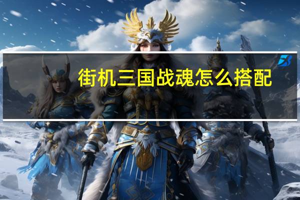 街机三国战魂怎么搭配
