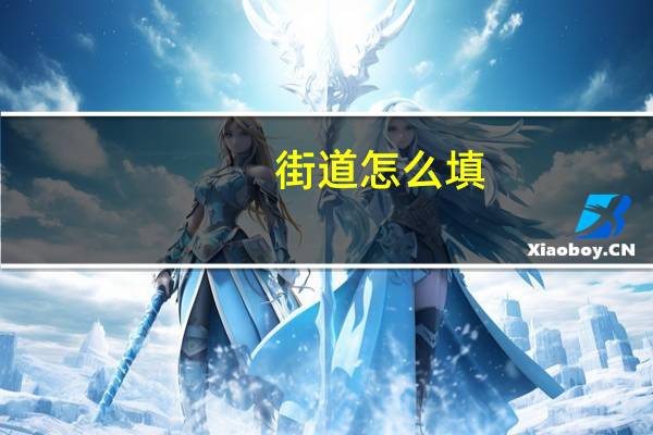 街道怎么填