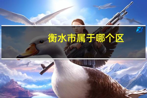 衡水市属于哪个区