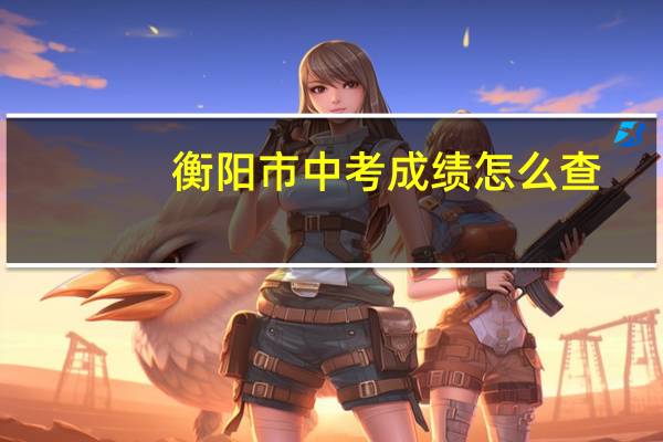 衡阳市中考成绩怎么查