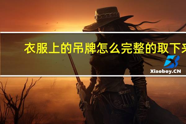 衣服上的吊牌怎么完整的取下来