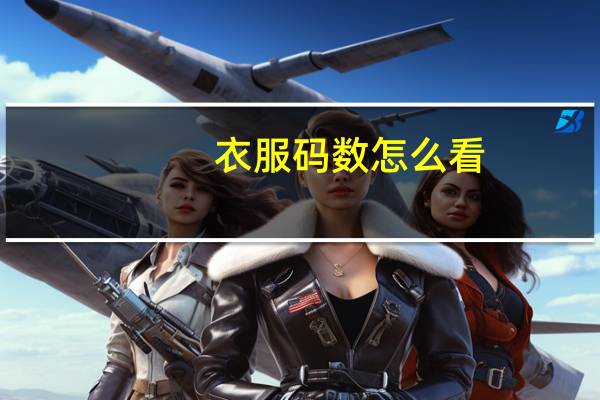 衣服码数怎么看