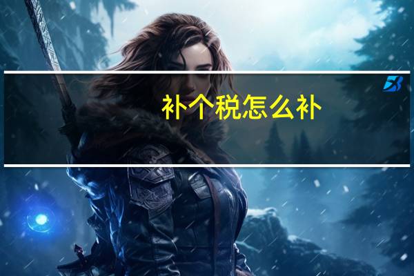 补个税怎么补