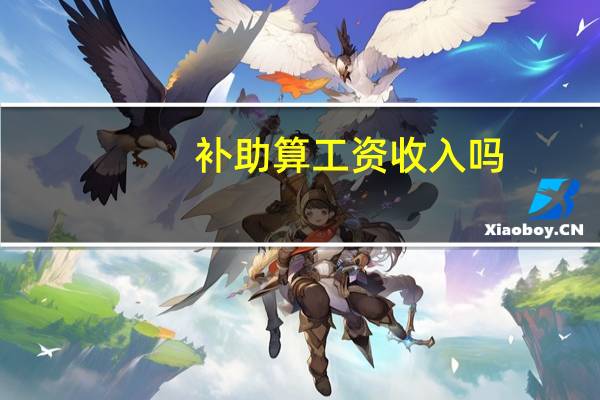 补助算工资收入吗