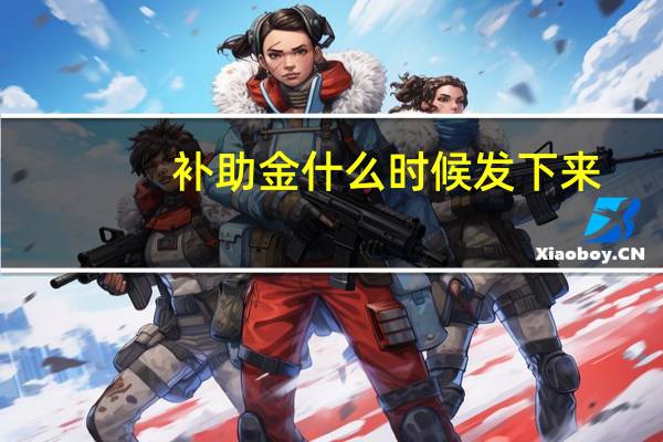 补助金什么时候发下来