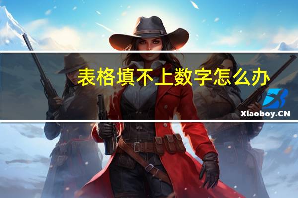 表格填不上数字怎么办