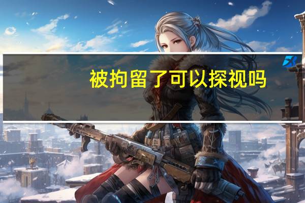 被拘留了可以探视吗
