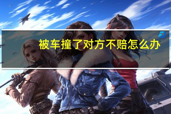被车撞了对方不赔怎么办