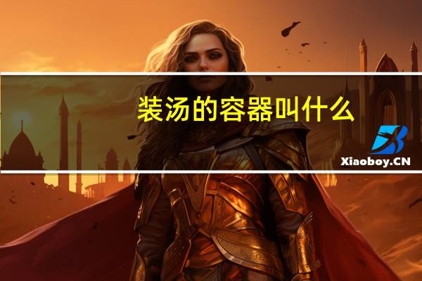 装汤的容器叫什么