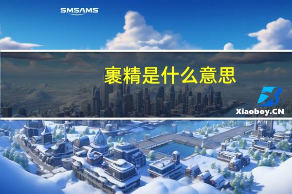 裹精是什么意思