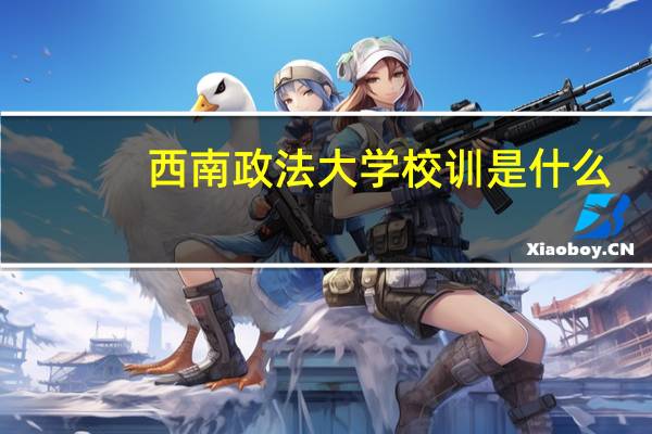 西南政法大学校训是什么