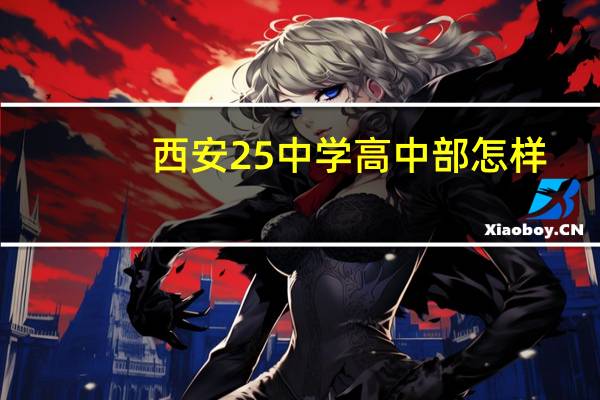 西安25中学高中部怎样